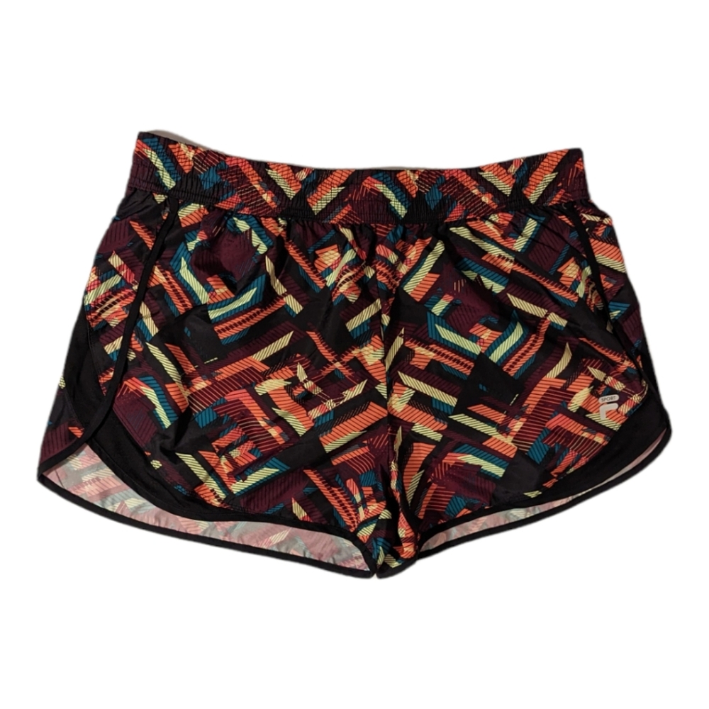 Fila Women's Running Shorts Size XL- Geometric Pattern- Perfect Conditio…